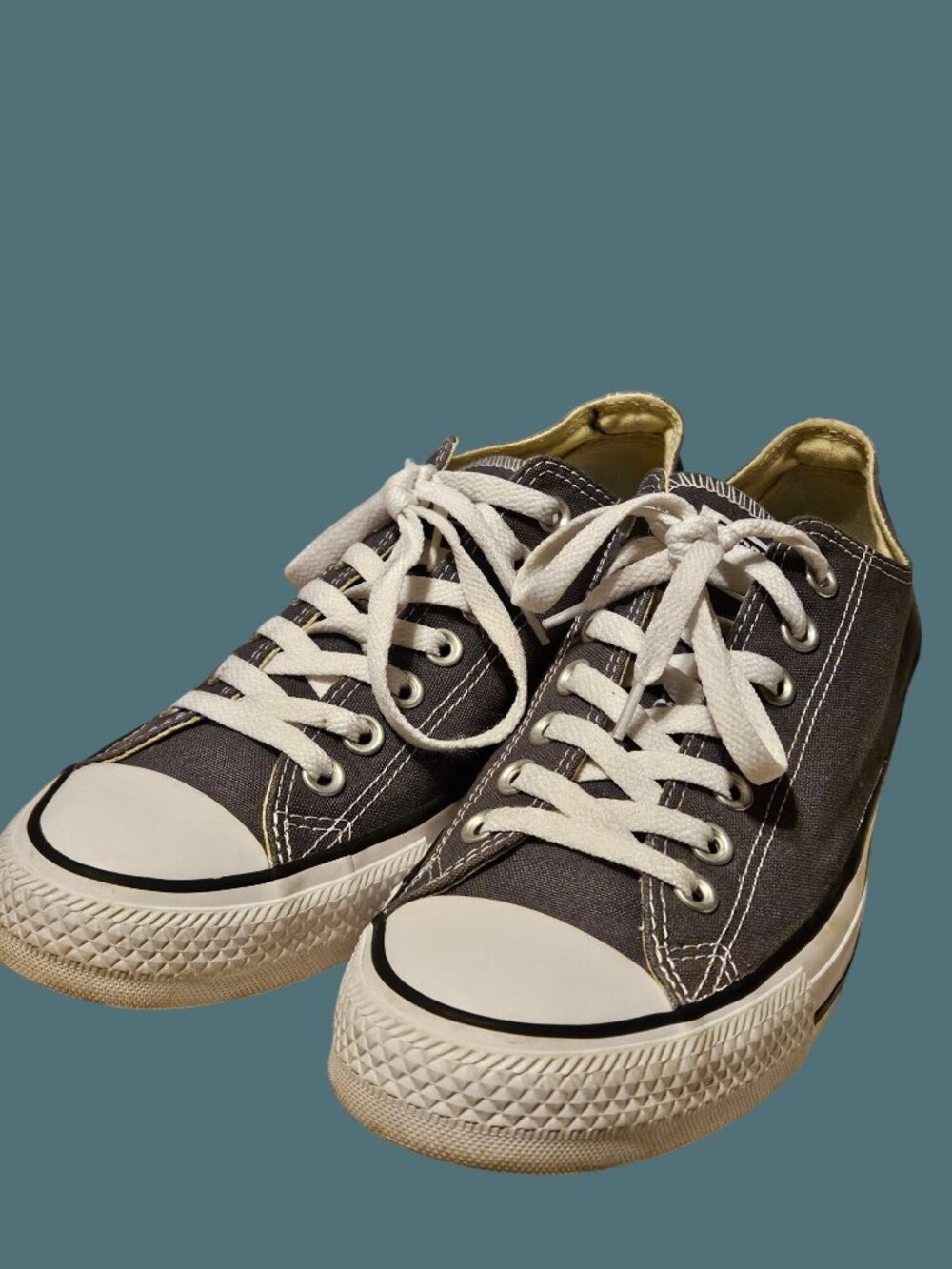 Converse All Star Gray Textile Unisex Sneakers Size Women 10.5 Men 8.5